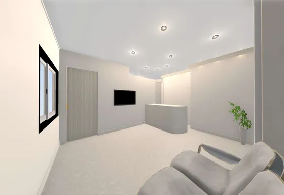 受付・待合室の完成予想図